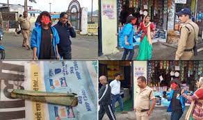 नशे में धुत युवती ने जमकर काटा बवाल