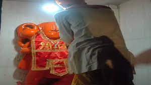 हनुमान प्रतिमा का किया गया शुद्धिकरण