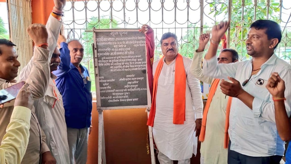 कृषि मंत्री पटेल ने किया नकवाड़ा में भूमिपूजन