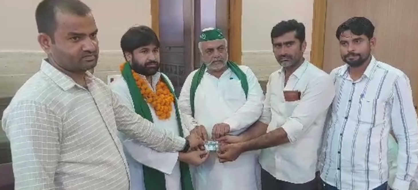 भाकियू संग्राम के राष्ट्रीय अध्यक्ष पहुंचे भगवानपुर