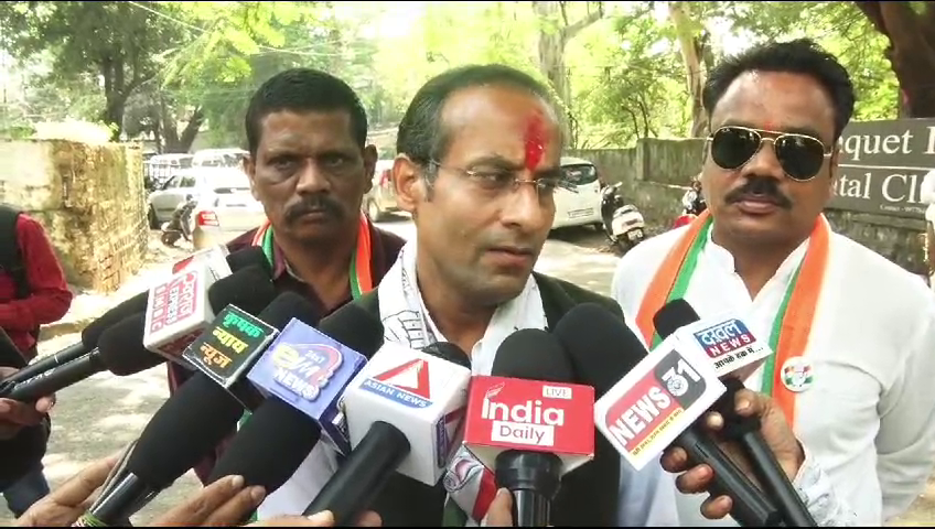 रविंद्र साहू ने दाखिल किया नामांकन