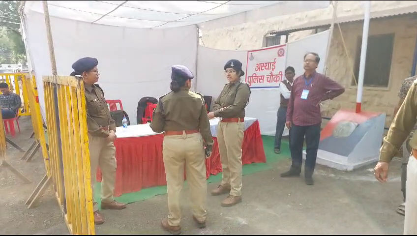 मतगणना स्थल का किया गया  निरीक्षण