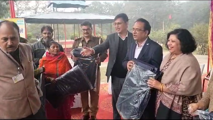 एक हजार कम्बल बांटे NTPC ने