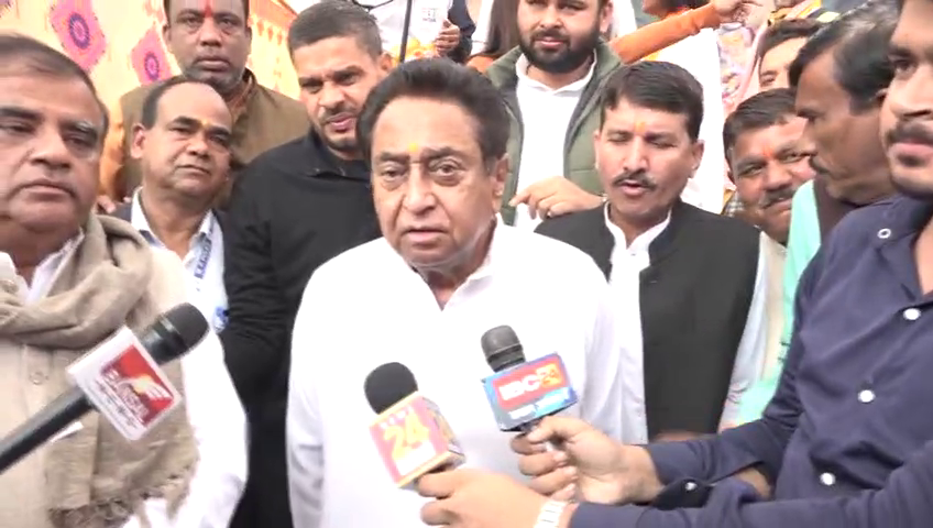 धार्मिक समारोह में शामिल हुए पूर्व मुख्यमंत्री कमलनाथ