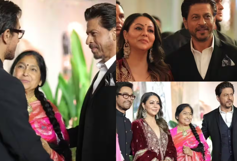 गिले-शिकवे भुलाकर आमिर खान की बेटी के वेडिंग रिसेप्शन में पहुंचे शाहरुख खान,