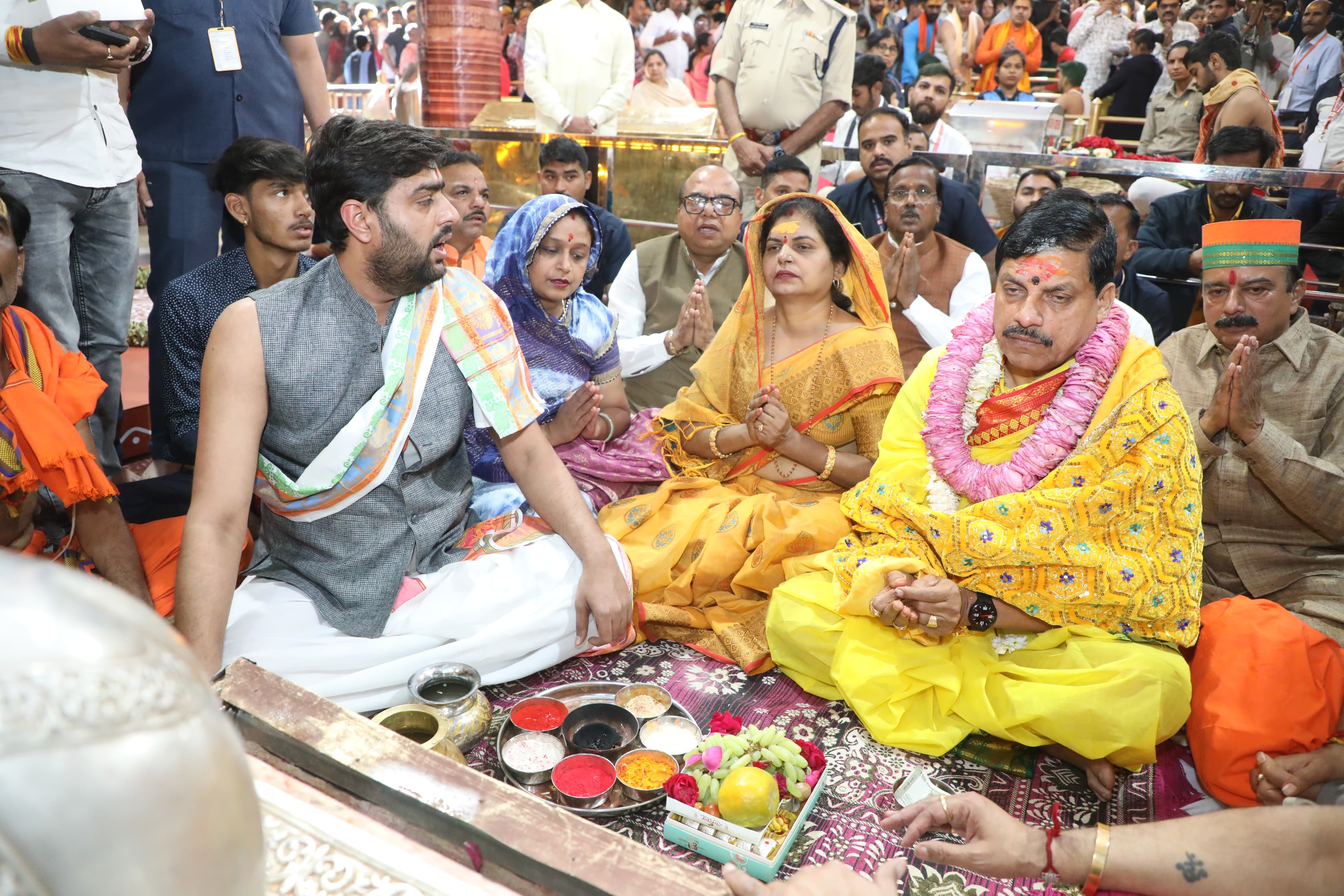 मुख्यमंत्री ने की भगवान श्रीमहाकाल की पूजा अर्चना 