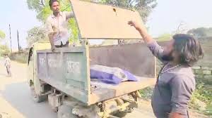 maihar, Dead body , garbage vehicle