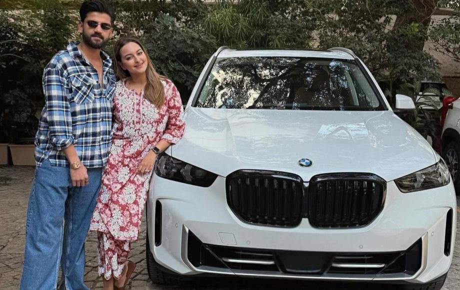 mumbai, Sonakshi Sinha-Zaheer ,  new car