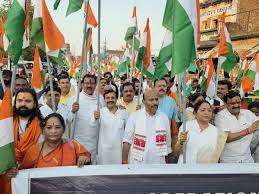 chatarpur, BJP , Tiranga Yatra  