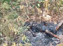 khatima, Dead body , burnt state