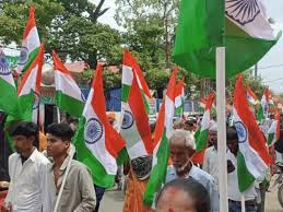 singroli,Congress took out ,rally in honor  