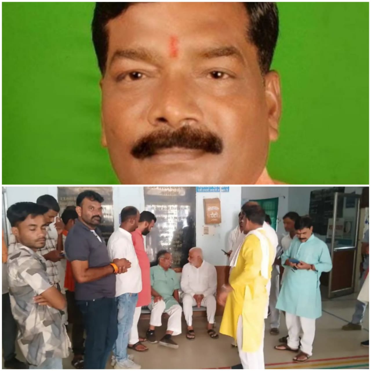 rajgarh, Former District General Secretary , BJP died  