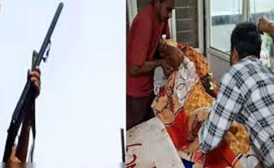 chatarpur, Woman shot , old enmity