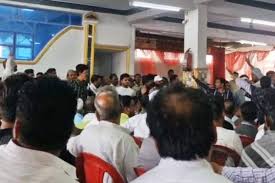 bhopal, Ruckus again , Congress meeting