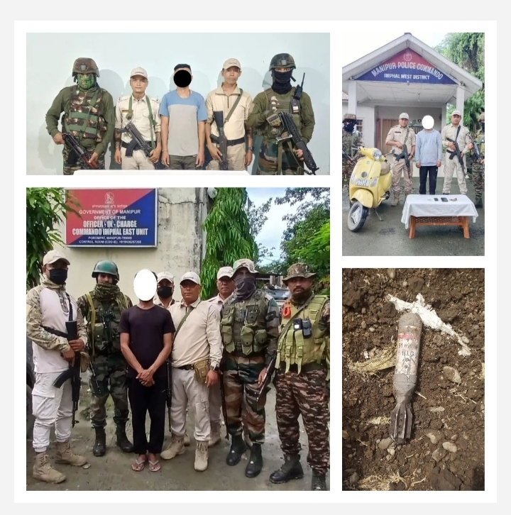 imphal, Three militants arrested , Manipur