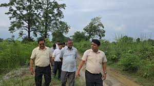 khatima,  District Magistrate inspected , flood posts