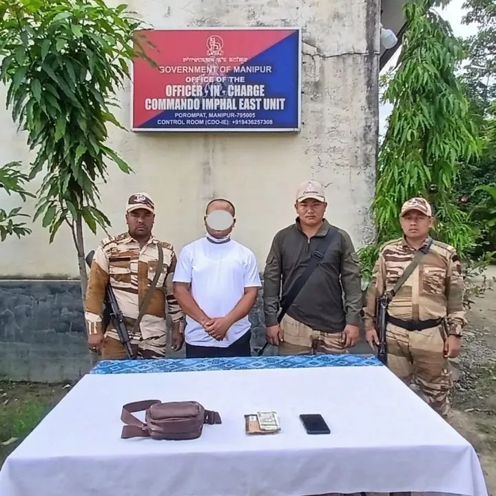 imphal, Manipur  One militant arrested, arms 