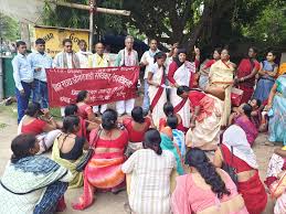 singroli,Anganwadi workers , streets