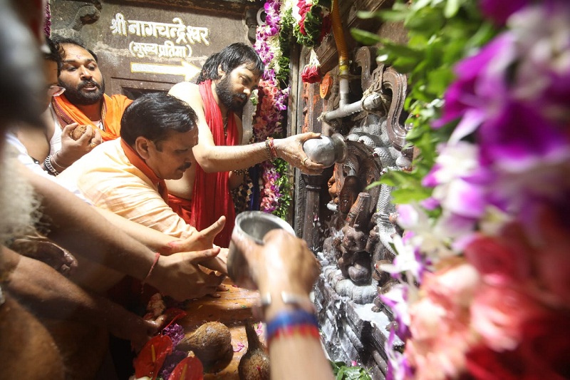 ujjain,   Nag Panchami, Nagchandreshwar temple 