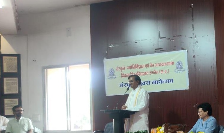 ujjain,Sanskrit language , Prof. Bhardwaj