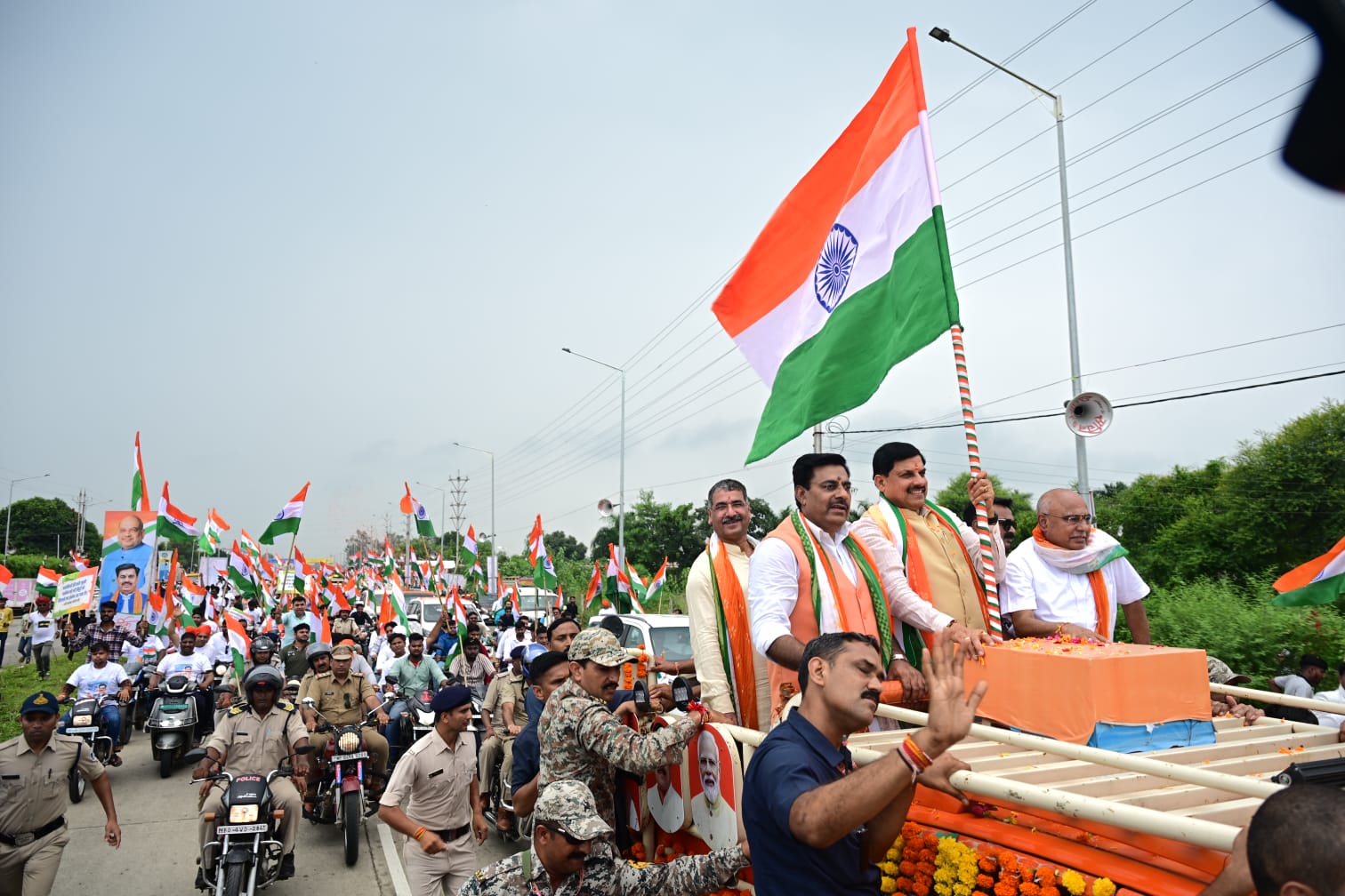 bhopal, Rameshwar Sharma, tricolor yatra