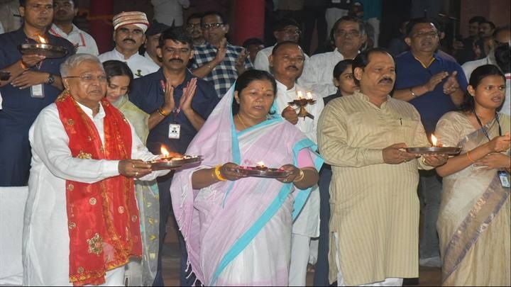 bhopal, Governor Patel,participated  Panch Chowki Maha Aarti 