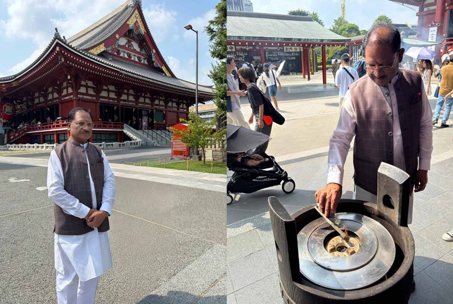 raipur, Chhattisgarh Chief Minister,Temple in Japan