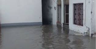 rudki, Life disrupted ,due to rain