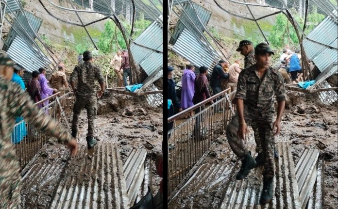 jammu, Landslide occurred , Mata Vaishno Devi Dham 