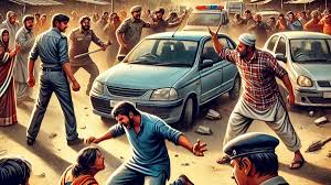 chatarpur,   dispute over removing,violent turn