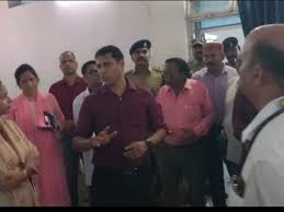 datia,   collector got angry, dirt and negligence