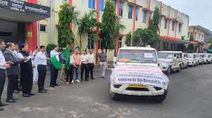 dewas, Green flag , promotional vehicle  