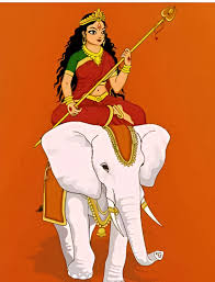 bhopal, Divine arrival , Goddess Durga on an elephant