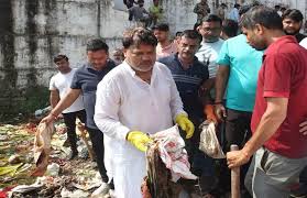 gwalior, Energy Minister, launches cleanliness drive