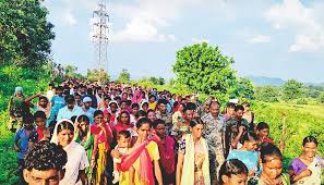 dantewada, Villagers demanded   ban, railway survey