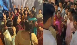 chatarpur, BJP MLA , performed Garba