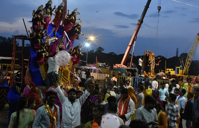 bhopal, Durga idols , great enthusiasm
