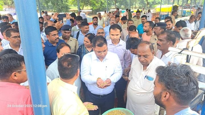 indore, Collector inspected, Sanwer Mandi