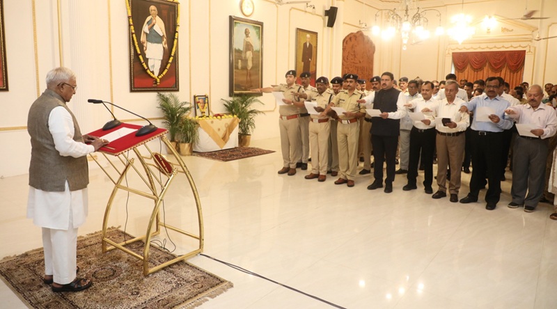 bhopal, Governor Patel. officers and employees