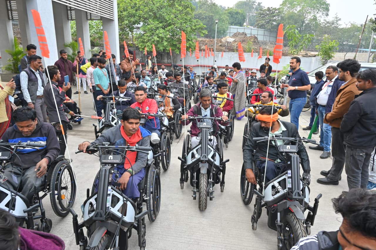 bhopal, motorized wheel chairs , 38 disabled beneficiaries