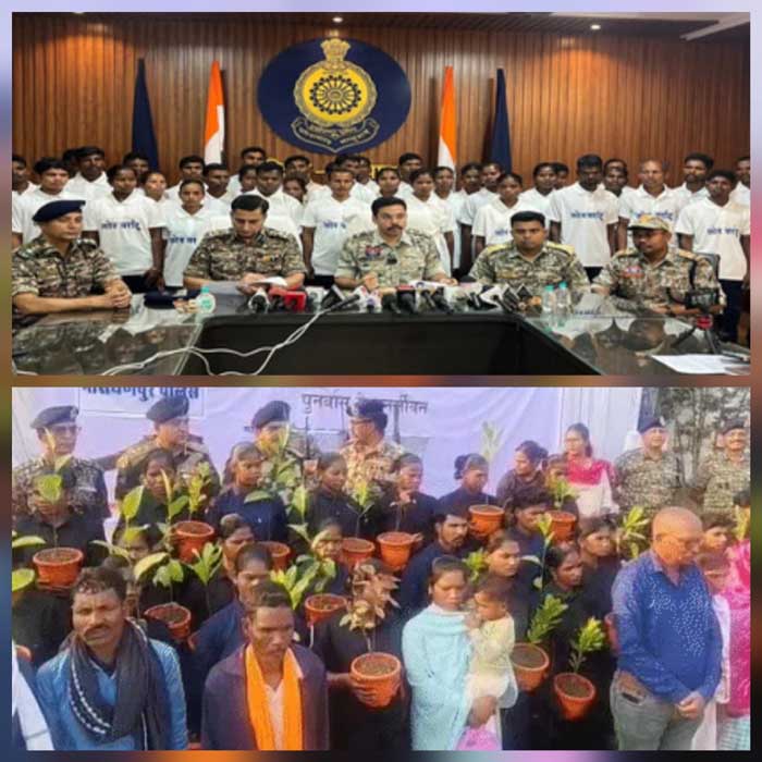 dantewada,37 Naxalites surrender , Chhattisgarh