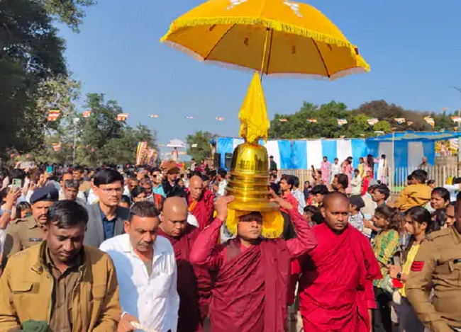 bhopal,   Ashti Kalash procession, Mahabodhi Festival in Sanchi.