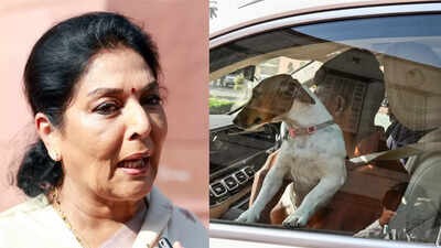 New Dehli , Congress MP,  Renuka , imitated a dog   media
