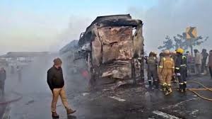 Mathura , Horrific accident , Yamuna Expressway, 7 buses ,  3 cars , collided