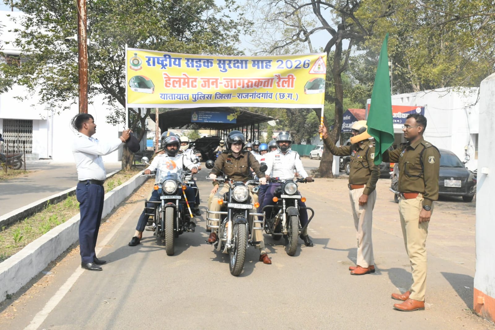 Road safety ,message spread ,under National Road Safety Month