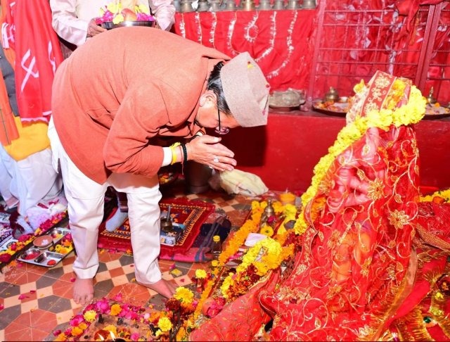 Champavat , Chief Minister , puja , public interaction , Mata Rankochi Temple