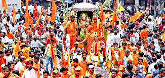 Grand, rally, Hanuman Jayanti, Parasia