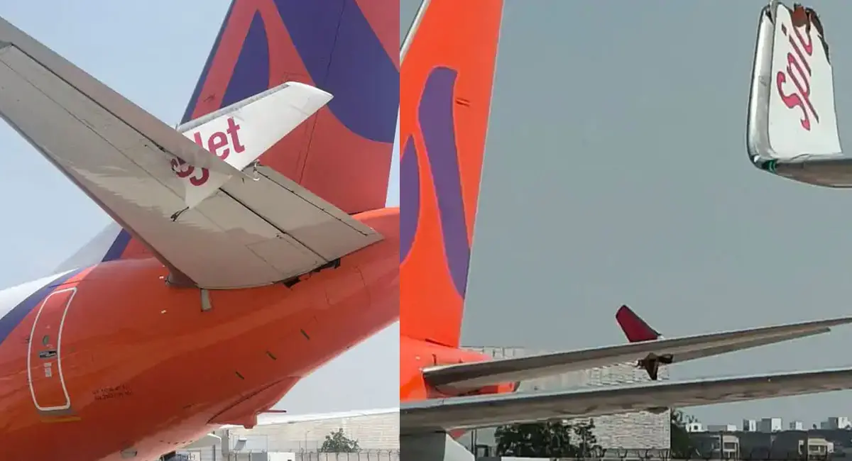  new delhi, Akasa Air, SpiceJet, planes collide, all passengers, safe