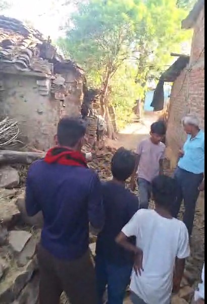 Tragic accident, Kumhari village, 4 people, injured when, wall ,mud house, collapses