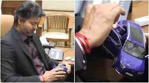 CM Vijay ,  mini electric car, actor, Jan Nayakan